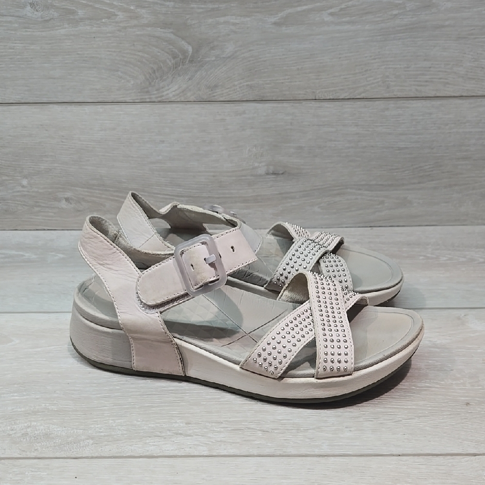 Dansko Women's Leather Sandals with Studded Straps Shoes Sz 38/7.5-8